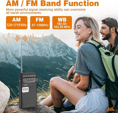 Goodes NOAA Weather Radio, AM FM NOAA Emergency Radio Portable - Image 2