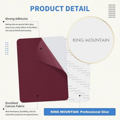 KING MOUNTAIN Canvas Repair Patch 5×8 Inch 8 Pcs Self-Adhesive Waterproof - Image 3