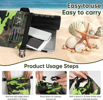 Waterproof Dry Bag 5L/10L/15L/20L/30L Roll Top Dry Storage Backpack - Image 6