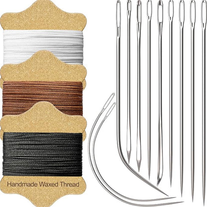VONEEDL Upholstery Repair Kit: Waxed Sewing Thread & Heavy Duty Needles by VONEEDL