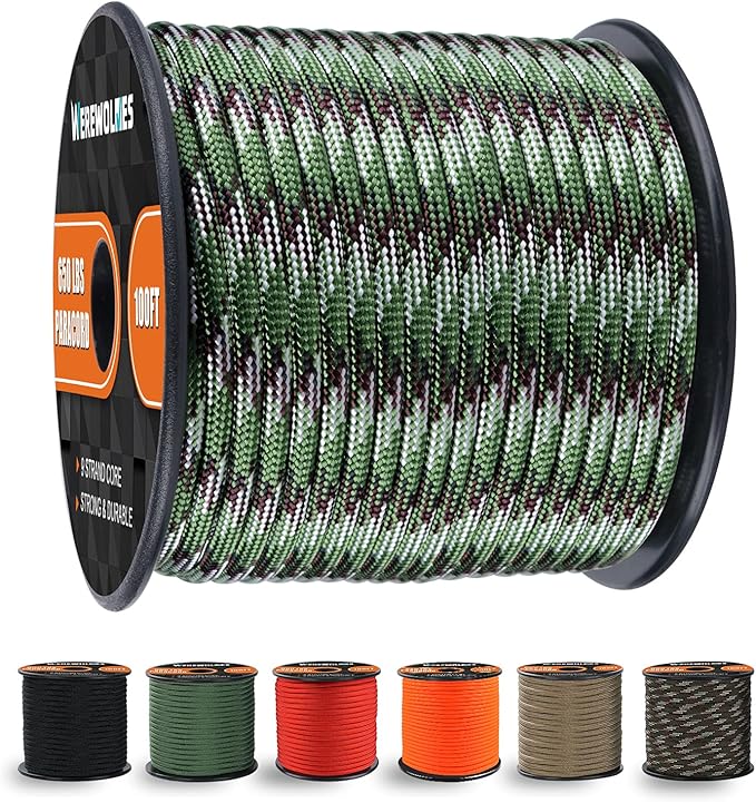 WEREWOLVES 650lb Paracord/Parachute Cord by WEREWOLVES