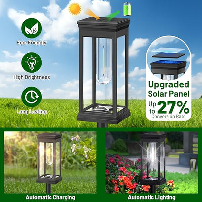 BesLowe Upgraded Solar Pathway Lights Outdoor, Super Bright Outside Lights - Image 2
