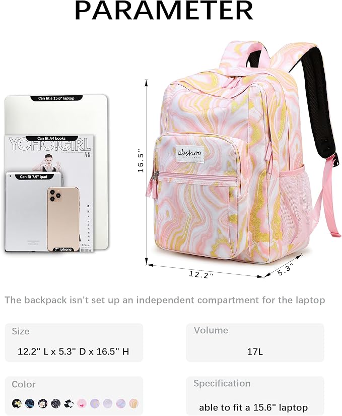 abshoo Classical Basic Travel Backpack - Image 6