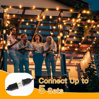 Ollny 150FT Outdoor String Lights, Waterproof Connectable Shatterproof Outside - Image 5