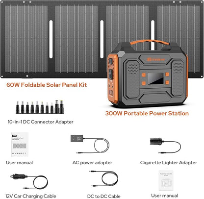 Portable Solar Generator, 300W Portable Power Station - Image 9