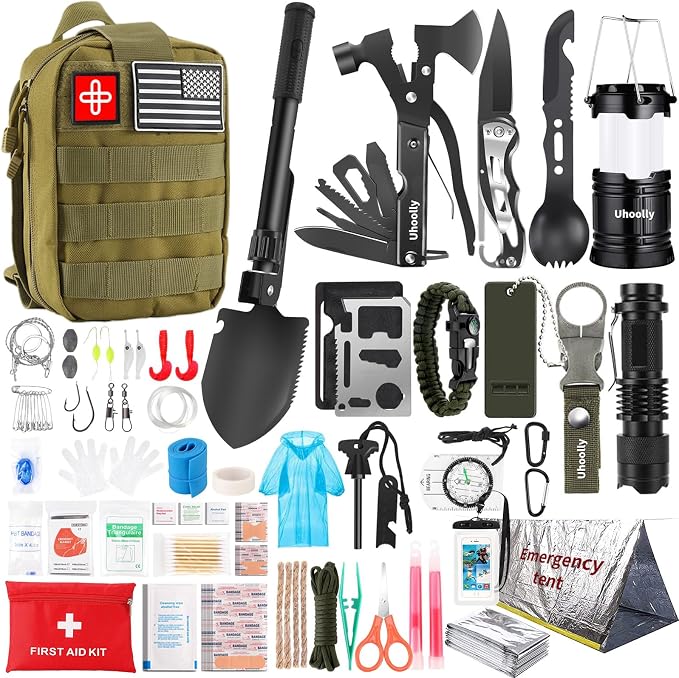 Survival Kit, Gifts for Men Women Teen Boys, Emergency Kit by Unknown