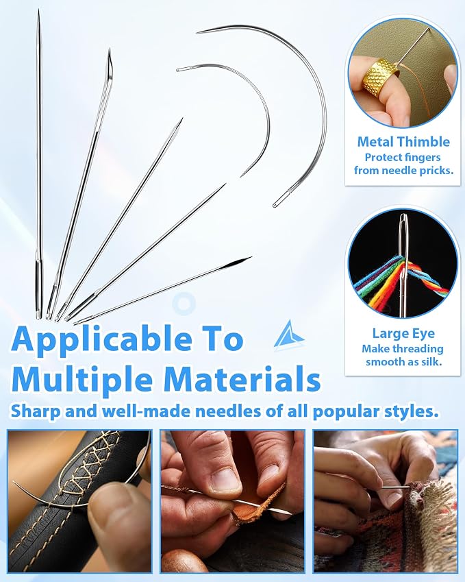 PLANTIONAL Upholstery Repair Sewing Kit, Heavy Duty Sewing Kit - Image 4