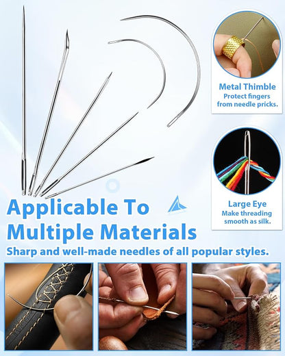 PLANTIONAL Upholstery Repair Sewing Kit, Heavy Duty Sewing Kit - Image 4