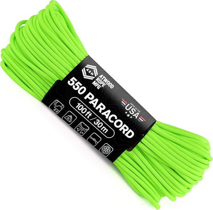 Atwood Rope MFG 550 Paracord 100 Feet 7-Strand Core Nylon Parachute Cord by AtwoodRopeMFG