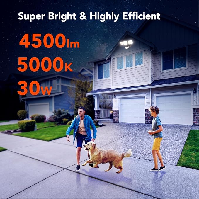 OREiN 4500LM Motion Sensor Outdoor Flood Light - Image 5