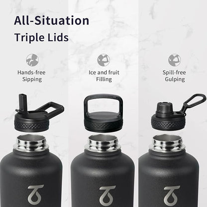 Trebo Water Bottle 64oz with Paracord Handle, Half Gallon Large Vacuum Triple - Image 3