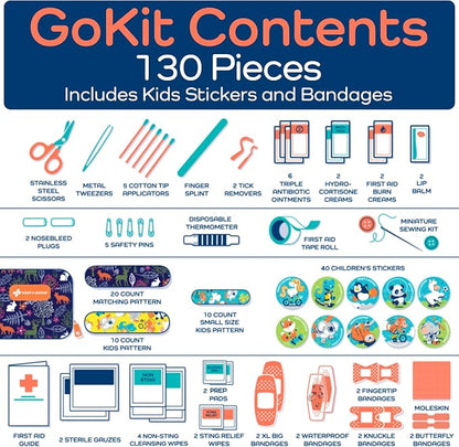 KeepGoing Travel First Aid Kit for Kids – 130 Pc. for Car, Diaper Bag & Backpack - Image 7