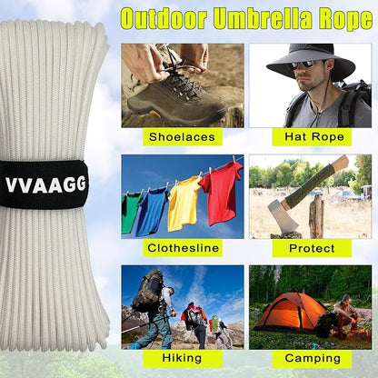 VVAAGG 1000 Paracord Rope, 50ft 12 Strand Parachute Cord - Image 7