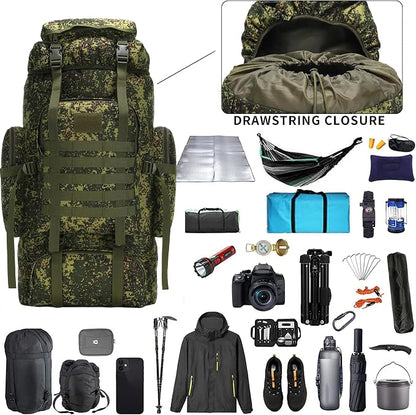 Hiking Backpack for Men 70L/100L Camping Backpack Military Rucksack Molle 3 - Image 4