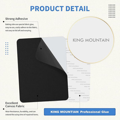 KING MOUNTAIN Canvas Repair Patch 9 x11 Inch 4 Pcs Self-Adhesive Waterproof - Image 3