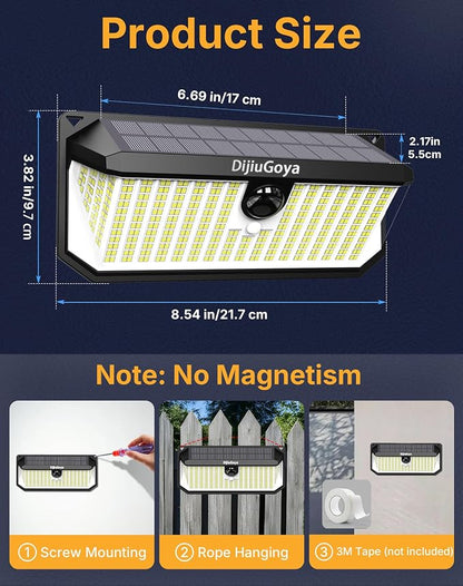 Solar Security Lights, 466 LED 4000 Lm - Image 7