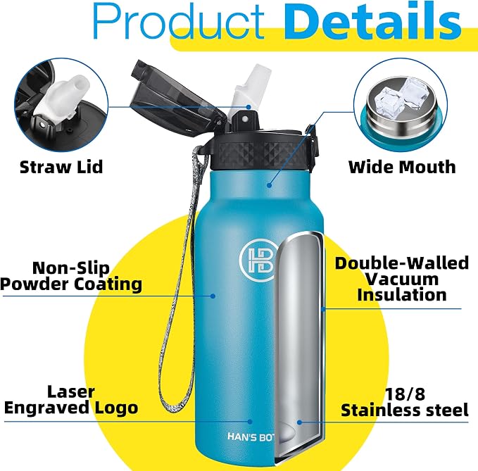 Han's Bottle Kids Water Bottle - Image 5