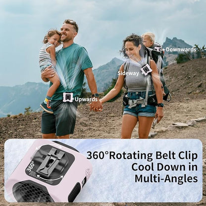 Socool 14500mAh Portable Waist Fan Clip on Belt 360 Rotation Wearable - Image 5
