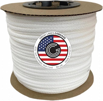 4/32" Soft Synthetic Upholstery Welt Cord, 83 Yards by GreatLakesCordage