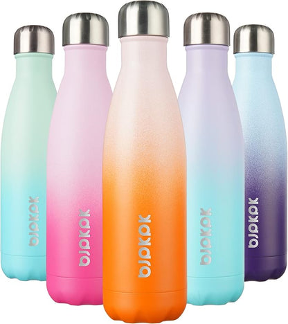BJPKPK 17oz Insulated Stainless Steel Water Bottles, Sports Water Bottles Keep by BJPKPK