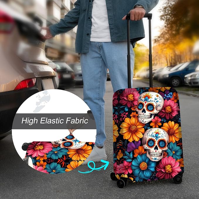 Luggage Cover Protector for 30-32 Inch Suitcases, TSA Approved Elastic Travel - Image 4