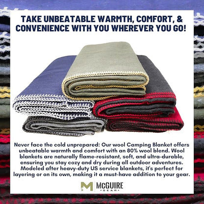 M MCGUIRE GEAR Heavy Duty Wool Blanket, and First Aid Use – Mil-Spec, Fire - Image 5