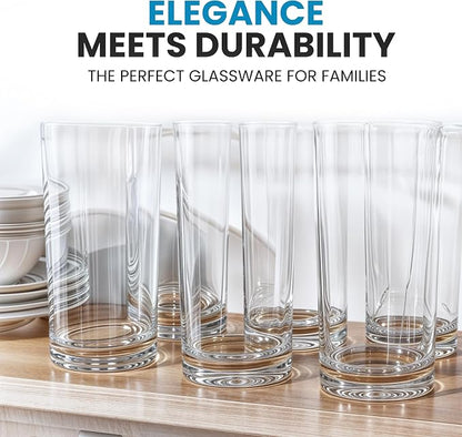 Zulay Kitchen Plastic Drinking Glasses – 24oz Acrylic Shatterproof Water Cups - Image 6
