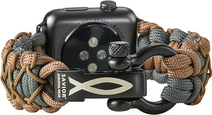 Savior Survival Gear Paracord Watch Band, Compatible by SaviorSurvivalGear