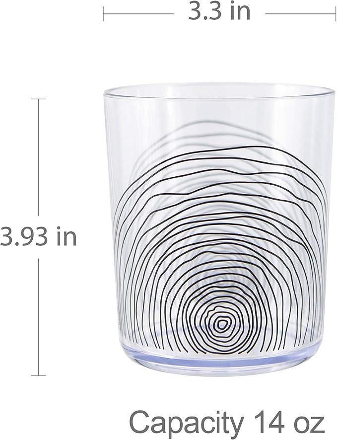 bzyoo BPA-Free Designed Dishwasher Safe 14 oz Plastic Tumbler Set which is - Image 6
