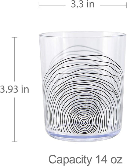 bzyoo BPA-Free Designed Dishwasher Safe 14 oz Plastic Tumbler Set which is - Image 6