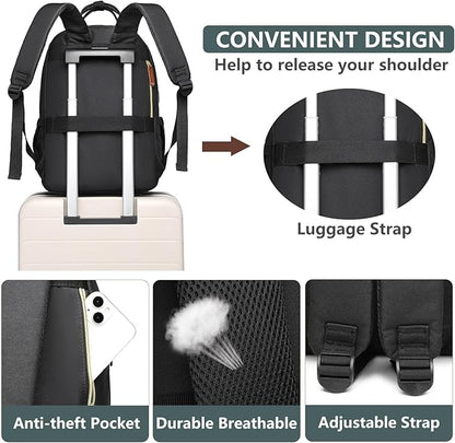 Laptop Backpack for Women Work Bookbag: 15.6 Inch College Backpacks - Image 5