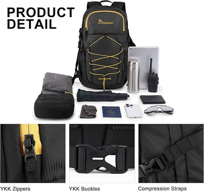 MOUNTAINTOP Hiking Backpack, 25L Camping Backpack, Men Women Hiking Daypack - Image 3