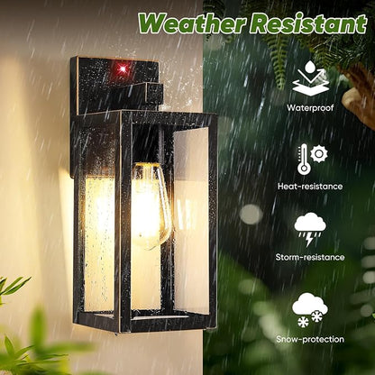 Upgraded Motion Sensor Outdoor Wall Light, 13” Dusk to Dawn Porch Light Outdoor - Image 5
