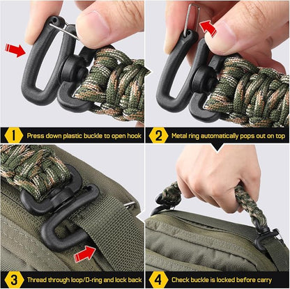 Tactical Paracord Handle，9-core Weaving Paracord Strap - Image 6