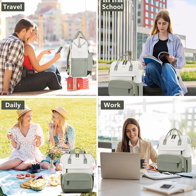 Focdod Laptop Backpack for Women Work Bag - Image 6