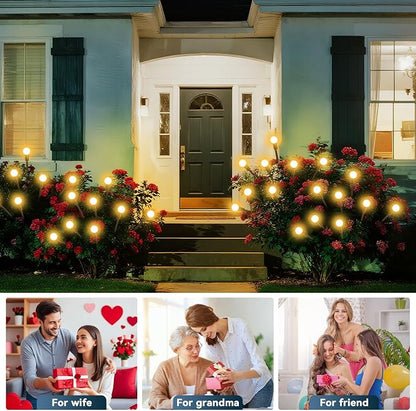 Slyuexu Solar Garden Lights Outdoor Waterproof, 2 Pack 16 LED Swaying Firefly - Image 7