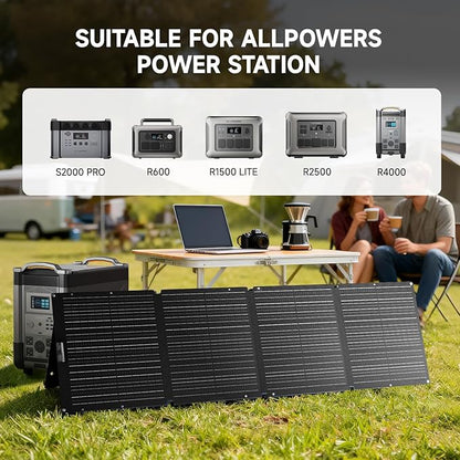 ALLPOWERS 200 Watt Portable Solar Panel SE200, 25% High Efficiency Foldable - Image 3