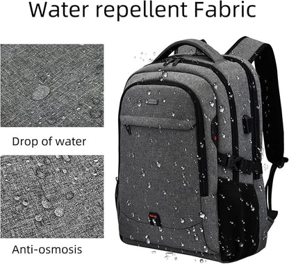 DUSLANG 17 Inch Travel Laptop Backpack Water Resistant College Backpack - Image 4