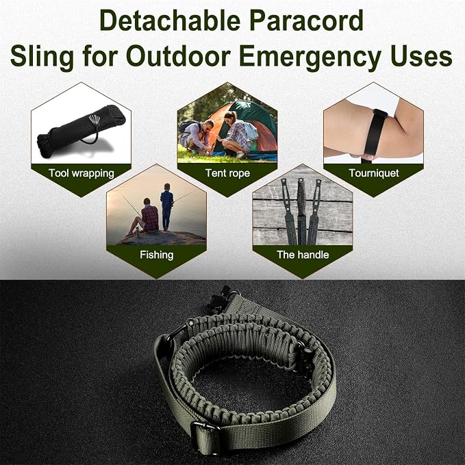 VVAAGG Two-Point Paracord Rifle Sling - Image 7