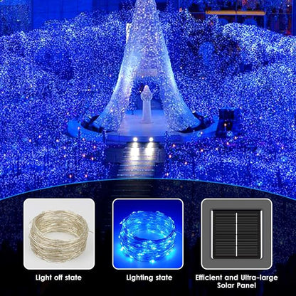 Solar String Lights Outdoor, Copper Wire 8 Lighting Modes Fairy Light - Image 4
