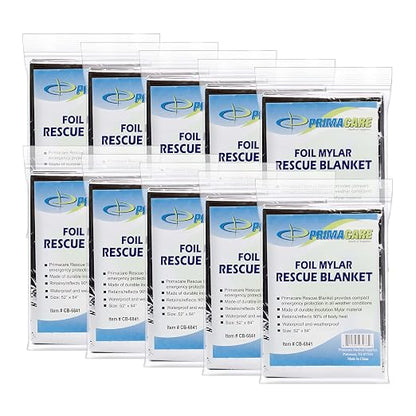Primacare CB-6841-CS Emergency Foil Mylar Thermal Blanket by Primacare