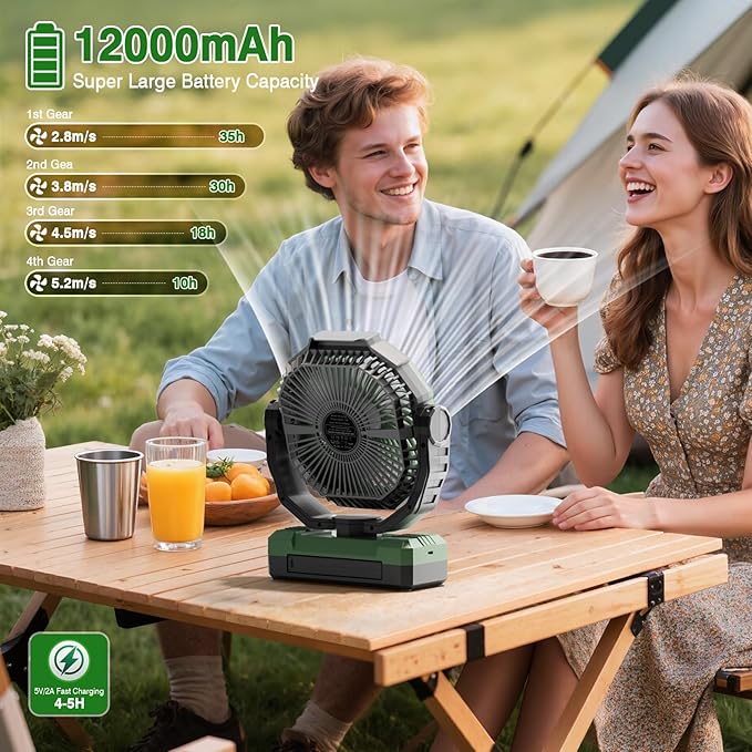 FRIZCOL 3-in-1 Camping Fan - Image 2