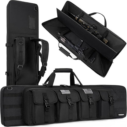 TORIBIO Double Rifle Case Soft Bag 32" 34" 36" 42" 46" 48'' 51“ 55” Gun Case by TORIBIO