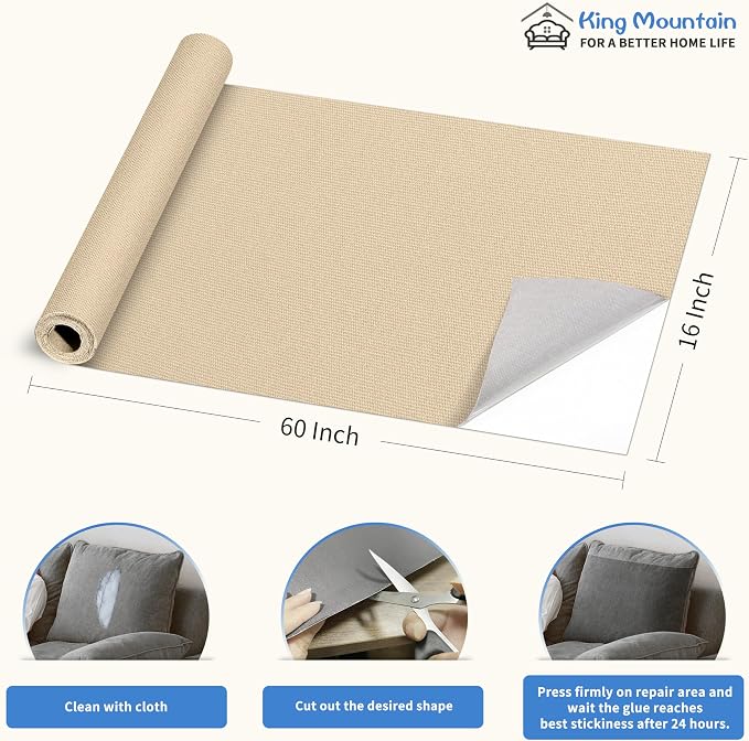 KING MOUNTAIN Canvas Repair Patch 16×60 Inch Self-Adhesive Waterproof Fabric - Image 4