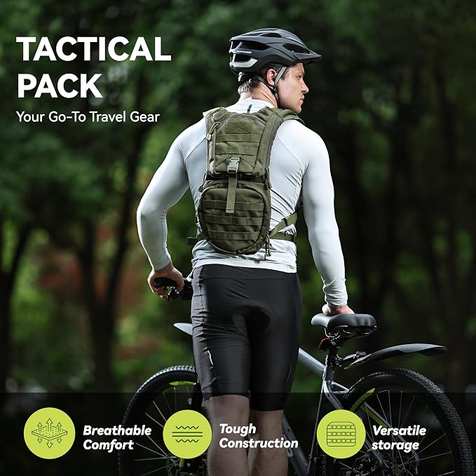 MARCHWAY Tactical Molle Hydration Pack Backpack - Image 2