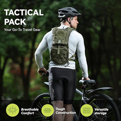 MARCHWAY Tactical Molle Hydration Pack Backpack - Image 2