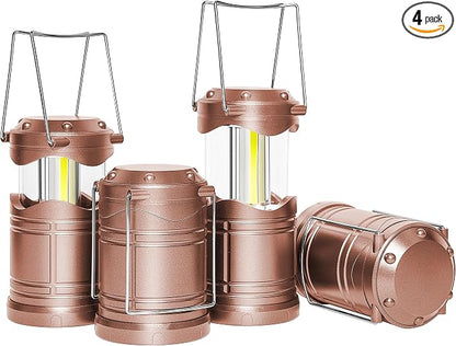 Lichamp LED Camping Lantern, 4 Pack Battery Powered Flashlight by Lichamp