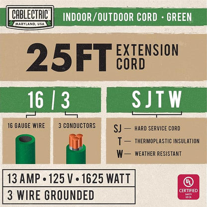 25 Foot Outdoor Extension Cord - Image 2
