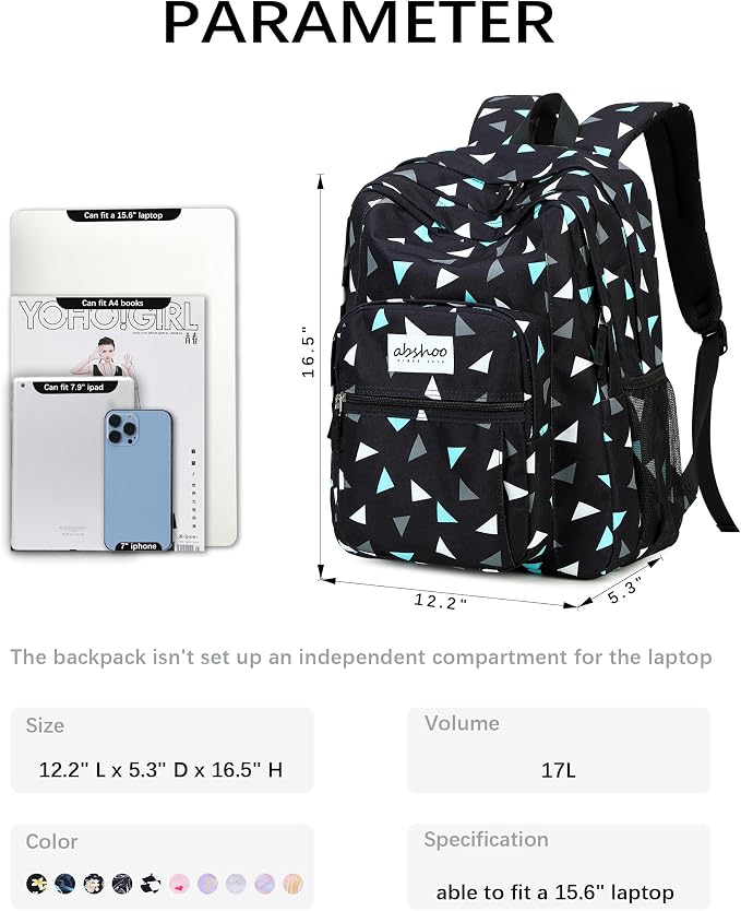 abshoo Classical Basic Travel Backpack - Image 6