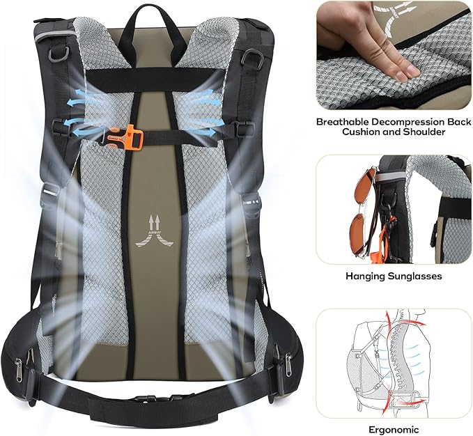 Maelstrom Hiking Backpack, Camping Backpack, 40L Waterproof Hiking Daypack - Image 5